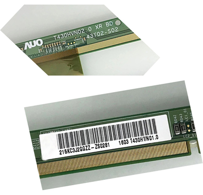 43 PANTALLA LCD de la PULGADA AUO, el panel T430HVN02.0 del monitor LCD del RGB