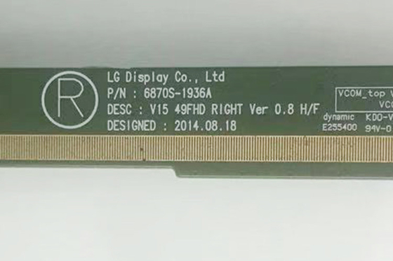 El panel de exhibición del LCD TV de 49 PULGADAS LG TV defiende LC490DUY SHA2 6870S-1935A