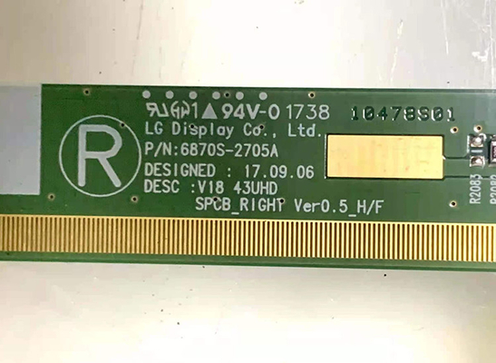 CU de la pantalla LC430DGJ-SLA1 12V de la pulgada TV de LG 43 certificado para los monitores