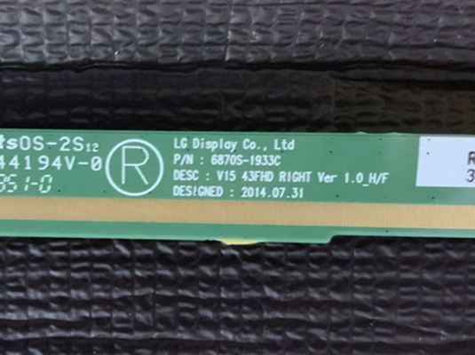 Pantalla LC430DUY del reemplazo del panel FHD LG TV de la PULGADA TV del ISO 43 que envía y que dirige A1