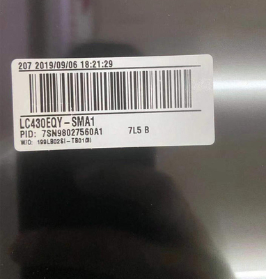 Tubo de la pantalla LC430EQY-SMA1 1980C RGB de la pulgada TV del LED 43 para SONY