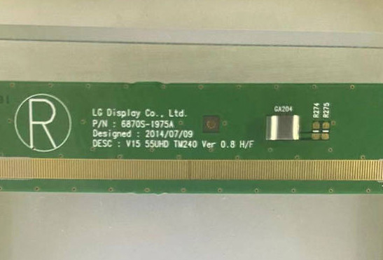 Reemplazo de la pantalla del panel LC550EQL-SKA5 1975 4k TV de la PULGADA TV del LED 55